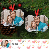 Custom Photo&Name Couple Bracket Ornament