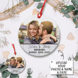 Custom Photo&Name&Date Forever Love Circle Ornament