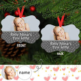Custom Photo&Name For Baby‘s Bracket Ornament