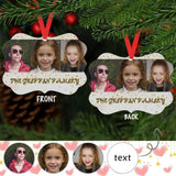 Custom Photo&Text Sweet Family Bracket Ornament