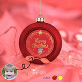 Custom Face Family Christmas Balls Merry Christmas Ornaments Xmas Tree Decorations