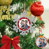 Custom Photo Christmas Ornaments Xmas Tree Christmas Hanging Snowflake Decorations