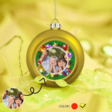 Custom Photo Family Christmas Balls Merry Christmas Ornaments Xmas Tree Decorations