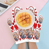 Custom Photo Surrounded By Love Heat Resistant Oven Mitt(A Pair)