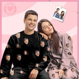 [Hot Sale] Custom Face My Valentine My Lover Couple Matching Pajamas