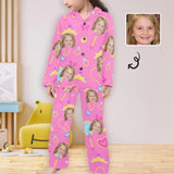 Little Kids Pajamas Personalized Custom Princess Pajama Set with Face For Girls 2-7Y