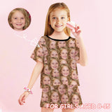 [Special Sale] Big Kids Pajamas Custom Face Seamless Sleepwear Beauty Me For Boys And Girls Pajama Set 2-15Y