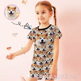 [Special Sale] Little Kids Pajamas Custom Photo Sleepwear Personalized Cute Pet Pajama Set For Girls Boys 2-15Y