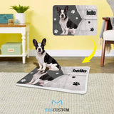 Custom Photo Black&White Footprint Pet Pad
