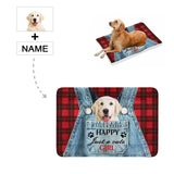 Custom Photo&Name Denim Pocket Pet Pad