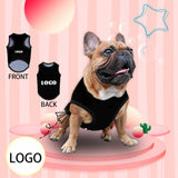 Custom Logo All Over Print Pet Tank Top Personalized Pet Clothes Dog T Shirt With Your Logo
