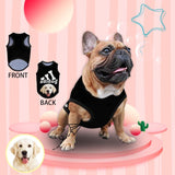 Custom Face Adidog All Over Print Pet Tank Top Personalized Pet Clothes Dog T Shirt With Your Photo