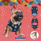 Custom Face Birthday Boy&Girl All Over Print Pet Tank Top Personalized Pet Clothes Dog T Shirt With Your Photo