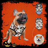 Custom Face Halloween Devil All Over Print Pet Tank Top Personalized Pet Clothes Dog T Shirt With Your Photo