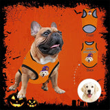 Custom Face Happy Halloween All Over Print Pet Tank Top Personalized Pet Clothes Dog T Shirt With Your Photo