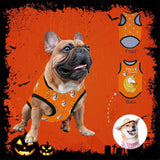 Custom Face Magic Pumpkin All Over Print Pet Tank Top Personalized Pet Clothes Dog T Shirt With Your Photo