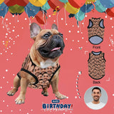 Custom Face Seamless All Over Print Pet Tank Top Personalized Pet Clothes Dog T Shirt, Personalized Dog Clothing With Your Photo