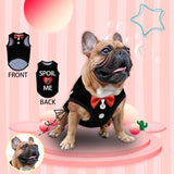 Personalized Pet Clothes Dog T Shirt Custom Face Spoil Me Pet Tank Top With Your Photo