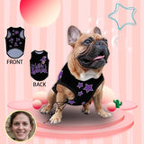 Custom Face Witch's Family Pet Tank Top Personalized Pet Clothes Dog T Shirt With Your Photo