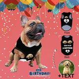Personalized Pet Clothes Dog T Shirt With Your Photo&Text, Custom Face&Text To Be All Over Print Pet Tank Top