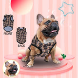 Custom Face Seamless Pup All Over Print Pet Tank Top Personalized Pet Dog Clothing With Your Photo
