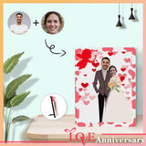 Custom Face Marriage Photo Panel for Tabletop Display