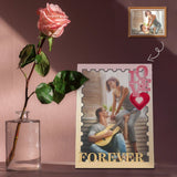 Custom Photo Love Forever Photo Panel for Tabletop Display
