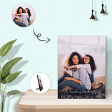 Custom Photo Love You Mother Photo Panel for Tabletop Display