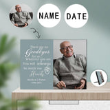 Custom Photo&Name&Date Inside My Hearts Photo Panel for Tabletop Display