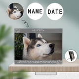 Custom Photo&Name&Date My Friend Photo Panel for Tabletop Display