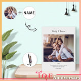 Custom Photo&Name Love Photo Panel for Tabletop Display