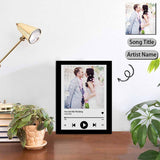 Custom Photo&Song Title&Artist Name Wedding Photo Panel for Tabletop Display