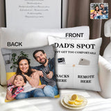 Custom Double Sided Linen Decorative Throw Pillow Case Personalized Photo Natural Flax Soft Breathable Throw Pillow Case