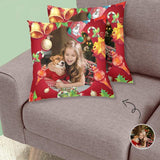 Pillow Case with Own Pictures Custom Pet Lover Christmas Throw Pillow Cover