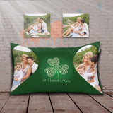 Custom Photo Love Rectangle Pillow Case Double Sided Personalised Pillow Cover with Family Pictures