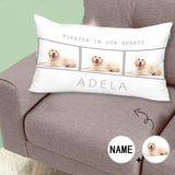 Custom Photo&Name Forever Pillow Case Personalized Pet Collage Pillow Cover