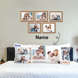 Custom Photo&Name Happiness Family Body Pillow Case Design Pillow Cover with Personalized Pictures 20