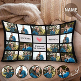 Custom Photo&Name You And Me Rectangle Pillow Case
