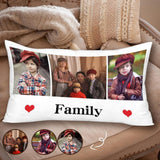Custom Photo Rectangle Pillow Case Design Family Picture Collage Pillowcase