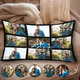 Custom Photo Rectangle Pillow Case Design Love In Heart Personalized Picture Pillow Cover