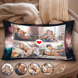Custom Photo Rectangle Pillow Case Personalized Couple Picture Pillow Cover