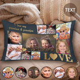 Custom Photo&Text Rectangle Pillow Case Print Your Love Picture on Personalized Pillowcase