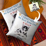 Custom Pillowcase with Faces Personalized Photo Blew You Throw Pillow Cover
