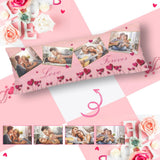 Design Body Pillow Cover with Own Picture Custom Photo Pink Love Body Pillow Case 20