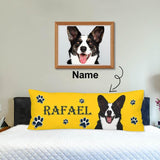 Design Body Pillow Cover with Picture on It Custom Pet Face&Name Dog Body Pillow Case 20