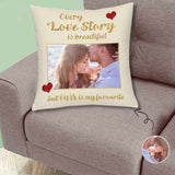 Design Pillow Case with Picture Custom Photo Love Throw Pillow Cover