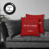 Personalized Design Pillow Case Custom Date&Name First Throw Pillow Cover