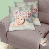 Personalized Photo Throw Pillow Cover Custom Pillow Case with Baby Picture