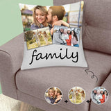 Photo Collage Pillowcase Custom Photo Family Throw Pillow Cover