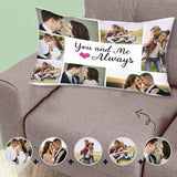 Photo Collage Pillowcase Custom Photo You And Me Rectangle Pillow Case